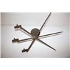 Image 2 : Three Dreyse needle gun socket bayonets made  into wall art.      Est.:  $150-$300.