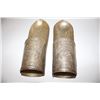 Image 2 : Pair of Indo-Persian metal engraved arm  defenses; ca. 20th Century for parade.       Est.:  $100-$3