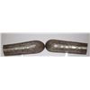 Image 3 : Pair of Indo-Persian metal engraved arm  defenses; ca. 20th Century for parade.       Est.:  $100-$3