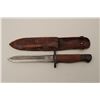 Image 2 : Fighting knife made from WWII 1917 Enfield  bayonet. Measures 11” overall with a 5 ¼”  blade. The gr