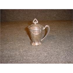 Un moutardier Art Nouveau en argent allemand 800/1000....