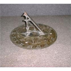 Un cadran solaire anglais de la fin du 18e Siècle en bronze....