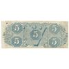 Image 2 : 1863 $5 The Confederate States of America Note T-60 CC