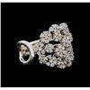 Image 1 : 14KT White Gold 0.86 ctw Diamond Ring