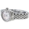 Image 6 : Rolex Ladies SS Pink Mother Of Pearl Diamond Datejust Wristwatch