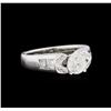 Image 1 : 1.38 ctw Diamond Ring - 18KT White Gold
