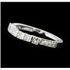 Image 1 : 0.50 ctw Pave Diamond Band - 14KT White Gold