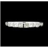 Image 2 : 0.50 ctw Pave Diamond Band - 14KT White Gold