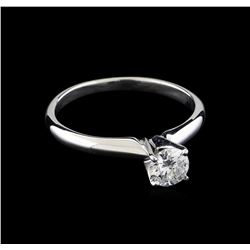 0.44 ctw Diamond Solitaire Ring - 14KT White Gold