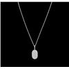 2.00 ctw Diamond Pendant With Chain - 14KT White Gold