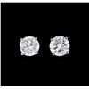 Image 1 : 1.23 ctw Diamond Earrings - 14KT White Gold
