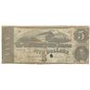 Image 1 : 1863 $5 The Confederate States of America Note T-60 CC