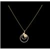 14KT Yellow Gold 1.87 ctw Diamond Pendant With Chain