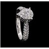 Image 4 : 0.88 ctw Diamond Ring - 18KT White Gold
