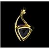 Image 2 : 4.00 ctw Amethyst Pendant - 14KT Yellow Gold