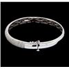 Image 2 : 1.50 ctw Diamond Bangle Bracelet - 14KT White Gold