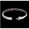 Image 4 : 1.50 ctw Diamond Bangle Bracelet - 14KT White Gold