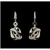 14KT White Gold 0.63 ctw Diamond Earrings