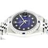 Image 5 : Rolex Stainless Steel Diamond And Sapphire DateJust Men's Watch