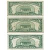 Image 3 : 1953 $5 Silver Certificate Currency Lot of 3