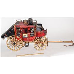 Miniature Wells Fargo Scale Model Stage Coach