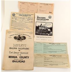 Nevada County RR Ephemera