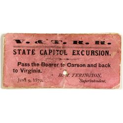 V&T RR State Capitol Excursion Ticket.