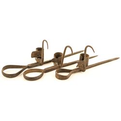 Three Small Miners Candlesticks