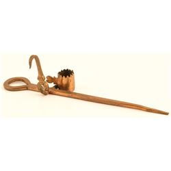 Fancy Model Copper Miners' Candlestick