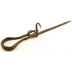 Hasp-Thimble Model Miners' Candlestick