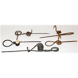 Five Wire Constructed Candlesticks