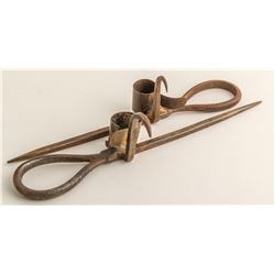 "CRESCENT" Miners' Candlesticks