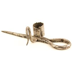 Michigan Style Hook Miners' Candlestick