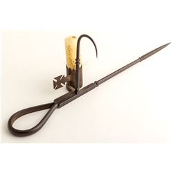 Fancy Maltese Cross Miners' Candlestick