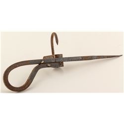 Pistol Grip Model Miners' Candelstick