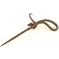 Pistol-Grip Miners' Candlestick