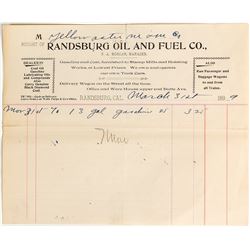 Randsburg Oil Billhead