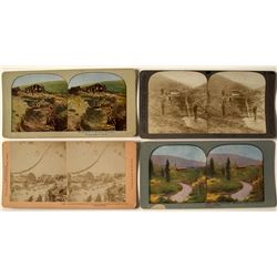 Four Klondike Mining Stereoviews