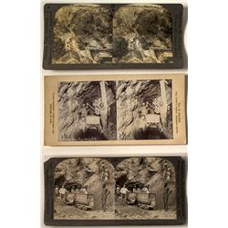 3 South Africa Mining Stereoviews