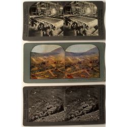 Three Mining Stereoviews