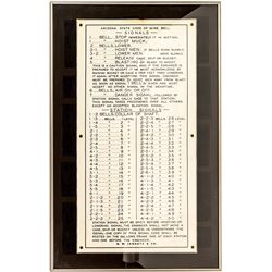 Arizona Mine Bell Signal Sign