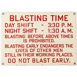 Blasting Metal Sign