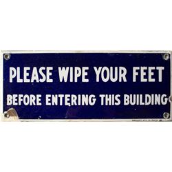 Please Wipe Your Feet Sign