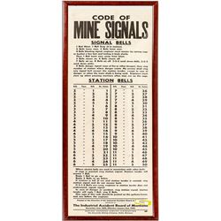 Montana Mine Bell Signal Sign