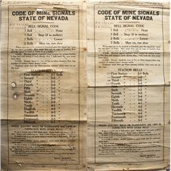 Gold Hill Code of Mine Signals