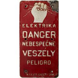 Elektrika DANGER sign