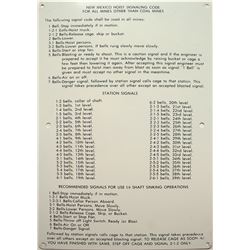 Hoist Signaling Code Mining Sign