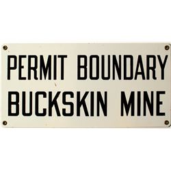 Buckskin Mine Sign