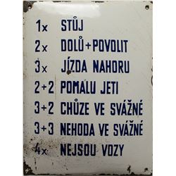 Czech Mining Sign