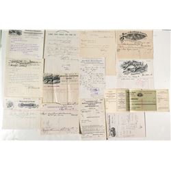 Mining Letterheads--Various Mining Companies